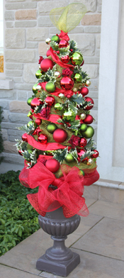 Tomato Cage Christmas Tree Urns